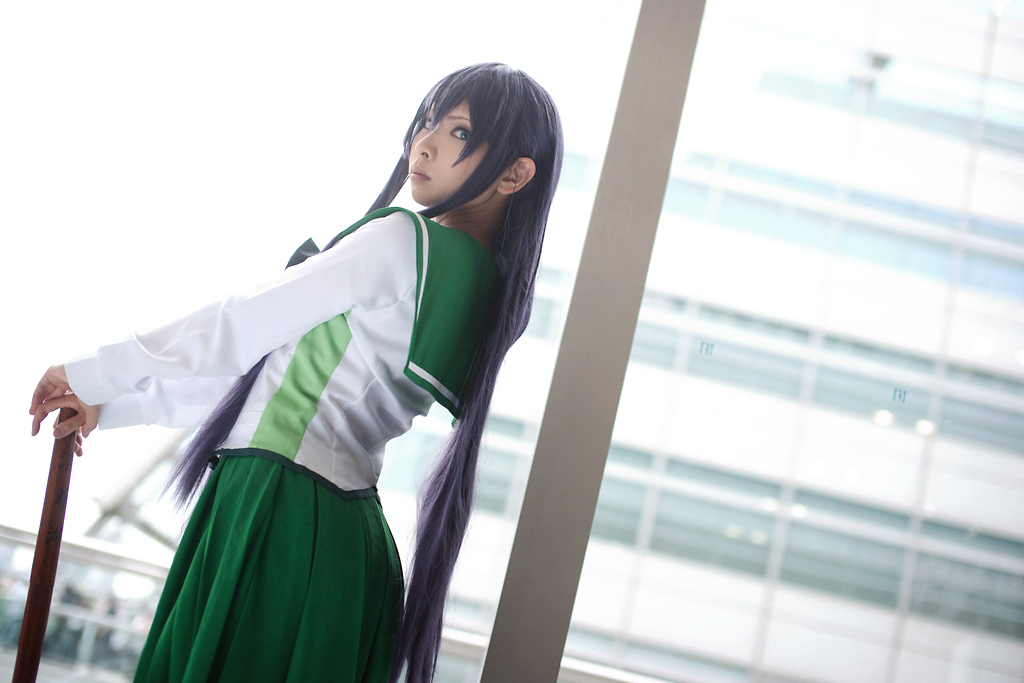 [Cosplay] 2013.04.09 游戏美女丝袜套图 Sexy Saeko Busujima